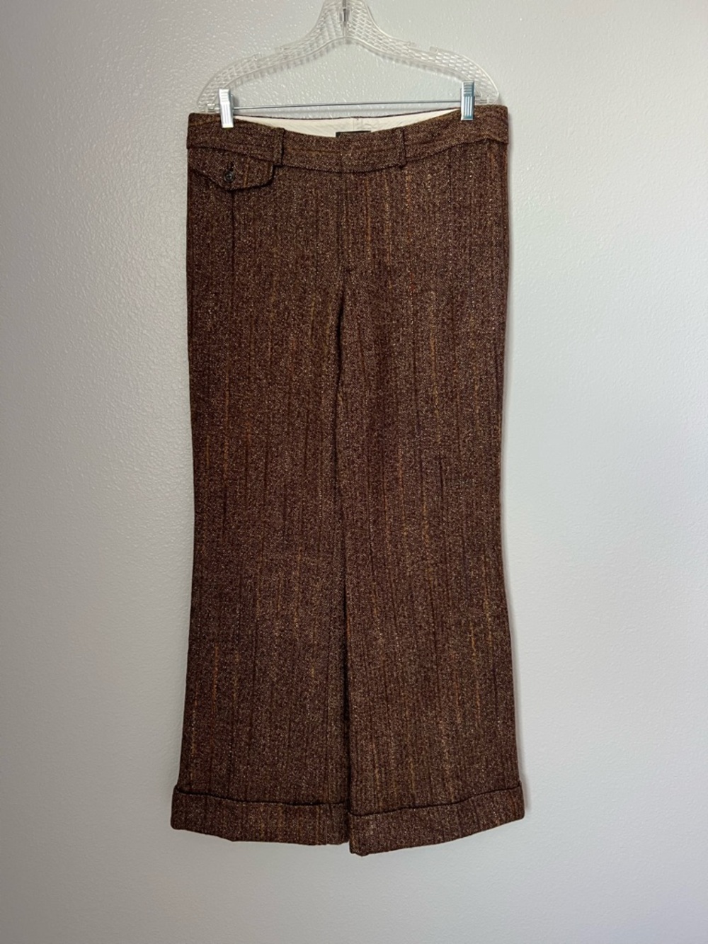 Banana Republic Factory Brown Multicolor Tweed Pants